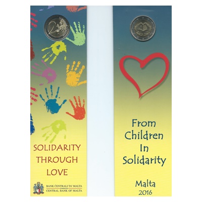 2016 €2 Coin - From Children in Solidarity - LOVE